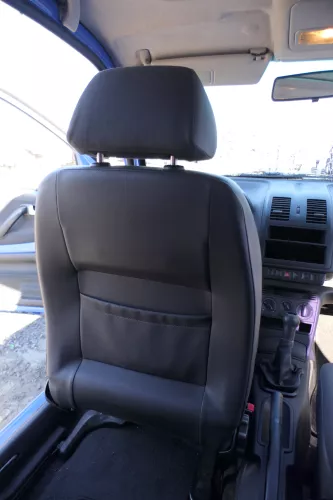 Arosa Lupo Sitz vorne links Fahrersitz Höhenverstellung schwarz blau (166892)