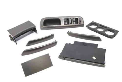 VW Passat 3B 3BG Mittelkonsole Verkleidung Aschenbecher Dekor braun netzoptik (166931)