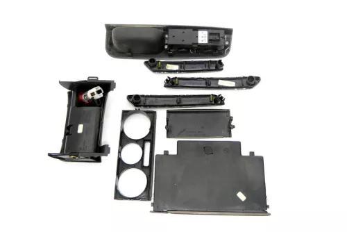 VW Passat 3B 3BG Mittelkonsole Verkleidung Aschenbecher Dekor braun netzoptik (166931)