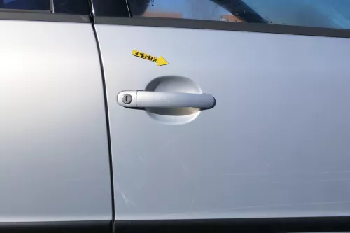 VW Passat 3B 3BG Kombi + Limo Tür vorne rechts Beifahrertür grau silber LB7Z (166968)