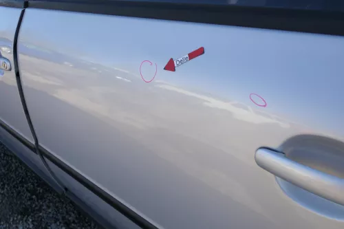 VW Passat 3B 3BG Limousine Tür hinten links silber grau LB7Z satinsilber (166972)