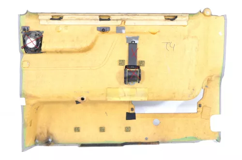 VW T4 Verkleidung Abdeckung Seite hinten links grau Multivan Klappe -ohneGurt (167091)