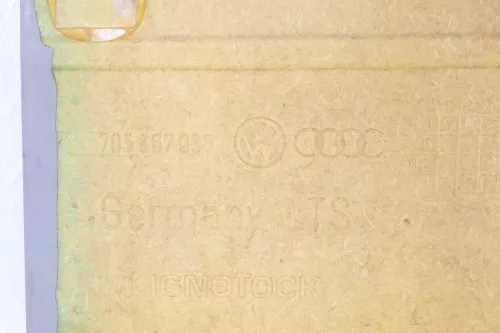 VW T4 Verkleidung Abdeckung Seite hinten links grau Multivan Klappe -ohneGurt (167091)