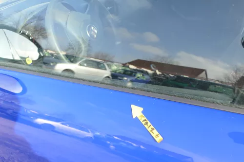 Seat Ibiza 6L Tür Fahrertür 4/5-Türer vorne links blau LS5G ohne Anbauteile (167190)