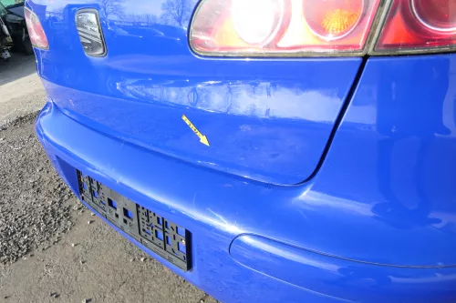 Seat Ibiza 6L Heckklappe Klappe hinten Kofferraumklappe blau LS5G ohneBremsleuch (167194)