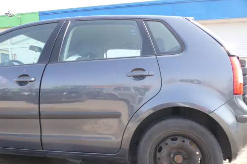 VW Polo 9N 9N3 Tür hinten links 4/5-Türer grau LC7V - ohne Anbauteile