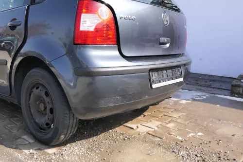 VW Polo 9N 9N3 Stoßstange Heckstoßstange hinten grau LC7V (167246)