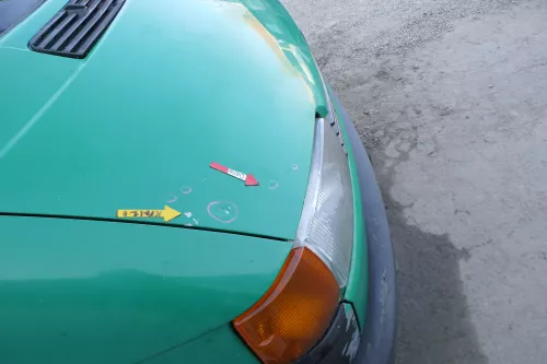 VW T4 Transporter Pritsche Motorhaube Haube Klappe vorne grün LL6N (167259)