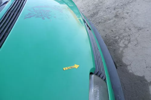 VW T4 Transporter Pritsche Motorhaube Haube Klappe vorne grün LL6N (167259)