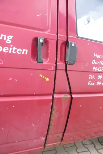 T4 Transporter Tür rechts Schiebetür Multivan Caravelle rot LK3A (167306)