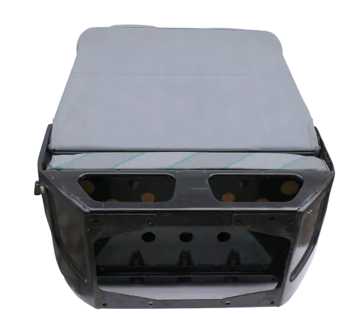 VW T4 Sitz vorne rechts 2er Doppel Beifahrersitz Doppelsitzbank grau mit Konsole (167323)