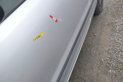 VW Fox 5Z Tür vorne links Fahrertür silber LA7W (167483)