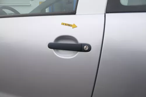 VW Fox 5Z Tür vorne links Fahrertür silber LA7W (167483)