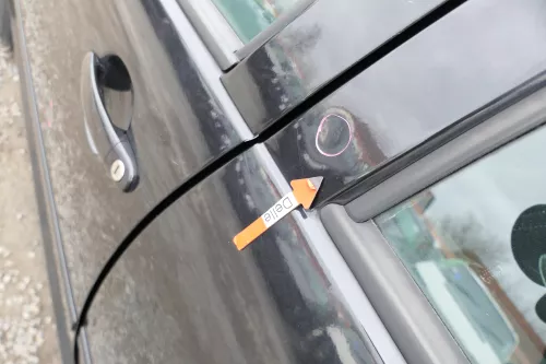 VW Golf 4 Limousine Tür hinten links schwarz LC9Z blackmagic (KEINkombi) p (167531)