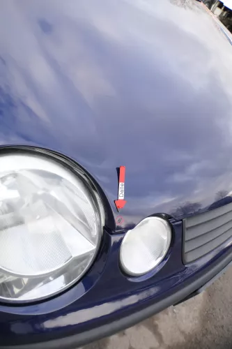 VW Polo 9N Motorhaube Klappe Haube vorne blau LB5N bis ca. Bj. 2004 (167546)