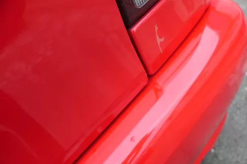 VW Polo 6N Heckklappe Klappe hinten Kofferraumklappe mit Scheibe rot LP3G (167623)