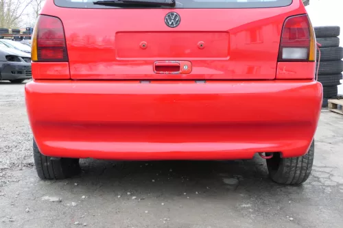 VW Polo 6N Stoßstange hinten breite Styling XXL Heckstoßstange rot LP3G