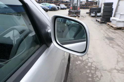 Skoda Fabia 6Y elektrisch Spiegel Außenspiegel rechts mit Glas grau silber LF7T (167712)