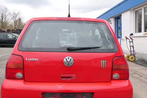 VW Lupo 6X Heckklappe Klappe Kofferraumklappe Scheibe rot LP3G