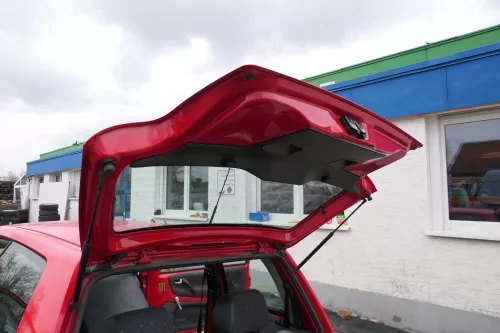 VW Lupo 6X Heckklappe Klappe Kofferraumklappe Scheibe rot LP3G (167740)