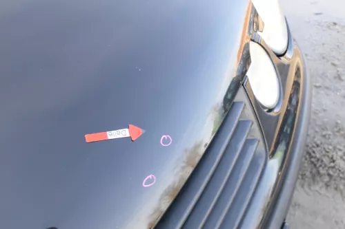 VW Polo 9N Motorhaube Klappe Haube vorne schwarz L041 bis ca. Bj. 2004 (167755)