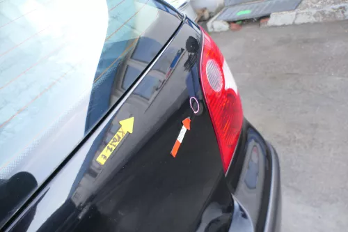 VW Polo 9N3 9N Heckklappe Kofferraumklappe Klappe schwarz L041 - Scheibe ohne (167760)