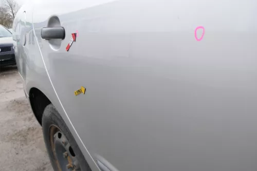 Skoda Fabia 6Y Limousine Schrägheck Tür hinten rechts grau silber LF7T diamantsi (167765)