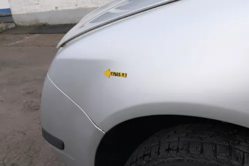 Skoda Fabia 6Y Kotflügel vorne links silber grau LF7T auch Kombi (167766)