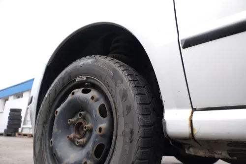 Skoda Fabia 6Y Kotflügel vorne links silber grau LF7T auch Kombi (167766)