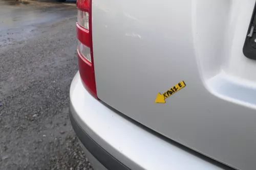 Skoda Fabia 6Y3 Schrägheck Heckklappe Kofferraumklappe hinten silber grau LF7T (167768)