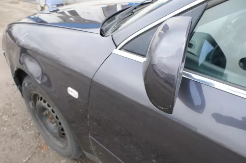 Audi A6 4B Spiegel Außenspiegel links elektrisch blau lila LZ4V + GLAS (167799)