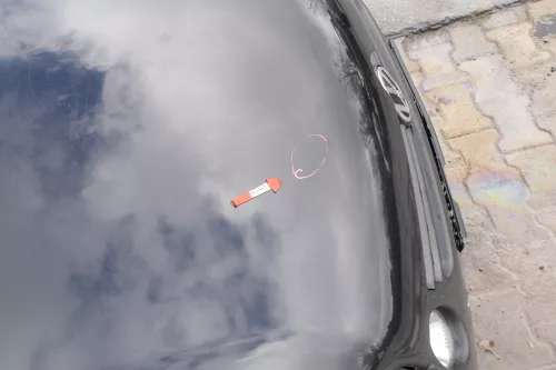 VW Lupo Motorhaube Klappe Frontklappe Haube vorne schwarz L041 uni (167835)