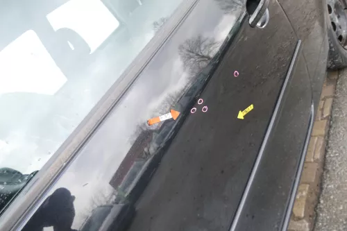 VW Lupo Seat Arosa Tür vorne links Fahrertür schwarz L041 (mechanischer FH) (167836)