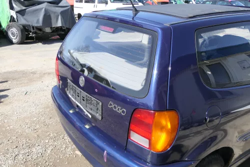 VW Polo 6N Heckklappe Klappe hinten Kofferraumklappe mit Scheibe blau LB5N (167853)