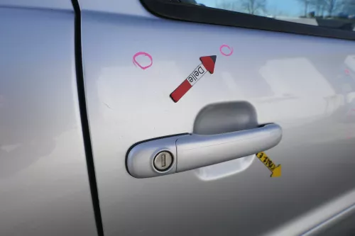 VW Polo 6N 6N2 Tür vorne rechts Beifahrertür 2/3-Türer silber LA7W (167869)