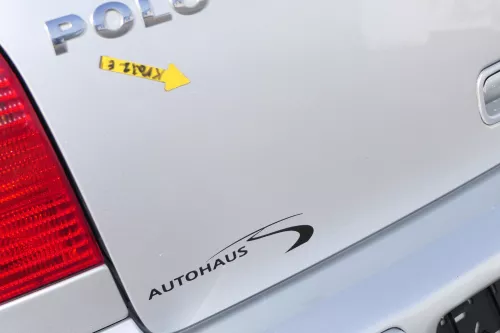 Polo 6N2 Heckklappe Klappe hinten Kofferraumklappe silber LA7W Scheibe (167872)