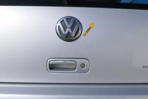 Polo 6N2 Heckklappe Klappe hinten Kofferraumklappe silber LA7W Scheibe (167872)