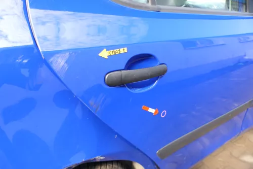 Skoda Fabia 5J Limousine Tür hinten rechts blau LF5K (167890)