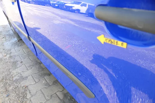 Skoda Fabia 5J Limousine Tür hinten links blau LF5K (167891)