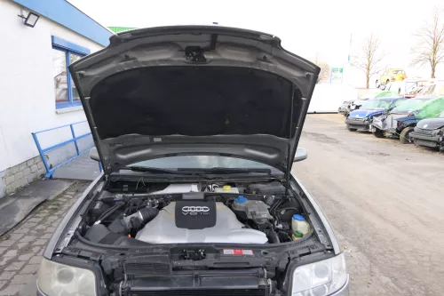 Audi A6 4B Motorhaube Klappe vorn Facelift (ab. Mitte 2002) grau LY7Q + Grill (167906)