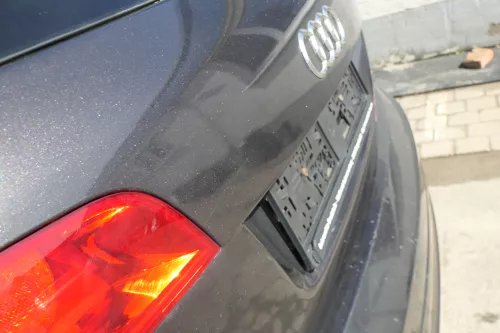 Audi Q7 4L Heckklappe hinten Kofferraumklappe mit Scheibe lavagrau grau LZ7L (167959)