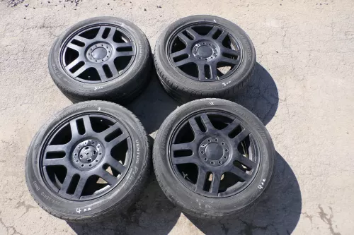 4x Golf 4 Alufelge Felge 205/55 R16 91V 1J0601025AC Ronal 2-4mm schwarz