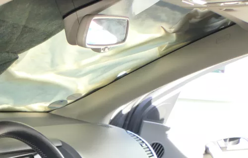 Q7 4L A-Säulen Verkleidung vorne rechts oben Abdeckung lichtgrau grau