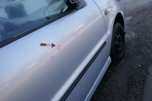 VW Polo 6N 6N2 Tür vorne rechts Beifahrertür 2/3-Türer silber LB7Z ohneAnbauteil (168276)