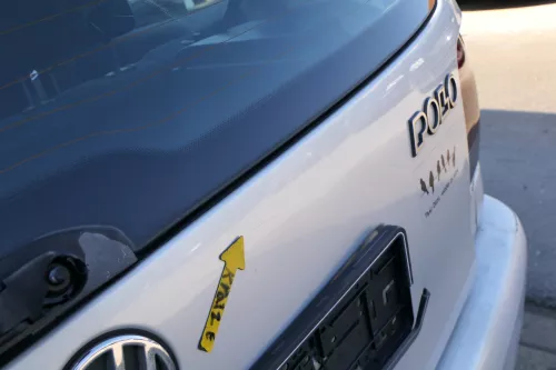 VW Polo 6N Heckklappe Klappe hinten Kofferraumklappe mit Scheibe silber LB7Z sa (168283)