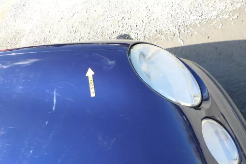 VW Polo 9N Motorhaube Klappe Haube vorne blau LB5N bis ca. Bj. 2004 (168360)