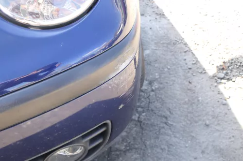 VW Polo 9N Stoßstange Frontstoßstange vorne blau LB5N (168361)