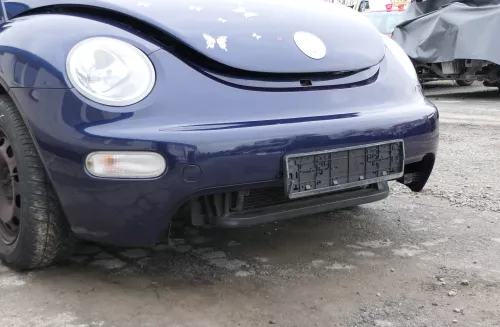 VW New Beetle 9C Stoßstange vorne Stoßfänger vorn blau lila LG5T (168408)