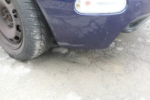 VW New Beetle 9C Stoßstange vorne Stoßfänger vorn blau lila LG5T (168408)