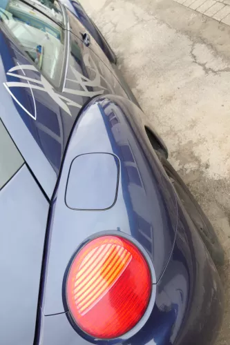 VW New Beetle 9C Kotflügel hinten rechts blau lila LG5T 1C0821302H